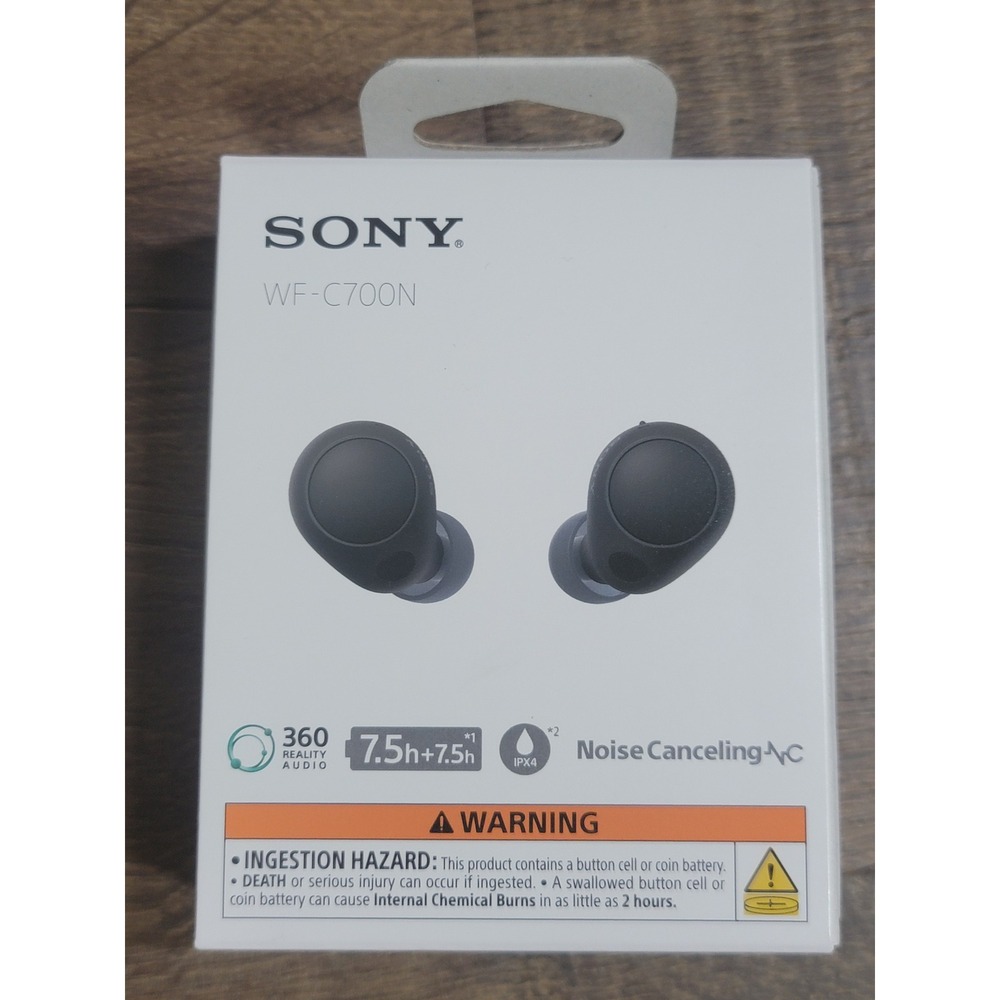 Sony WF-C700N Truly Wireless Noise Canceling Headphones Black WFC700N/BZ NEW